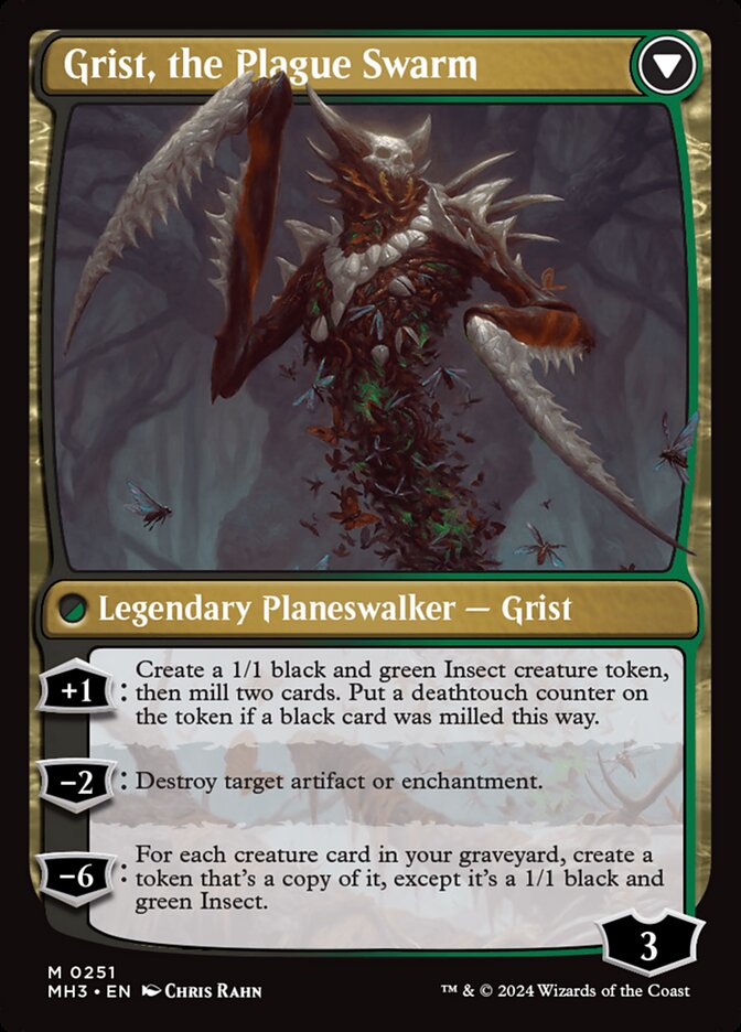 Magic the Gathering Card - Grist, the Plague Swarm - MTG Circle