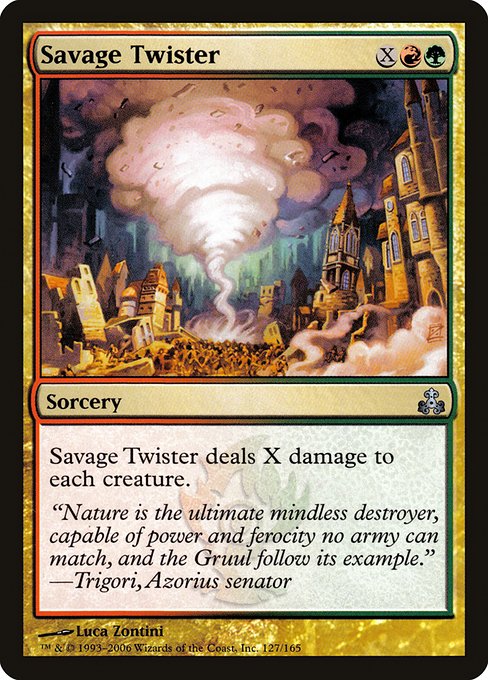 Magic the Gathering Card - Savage Twister - MTG Circle