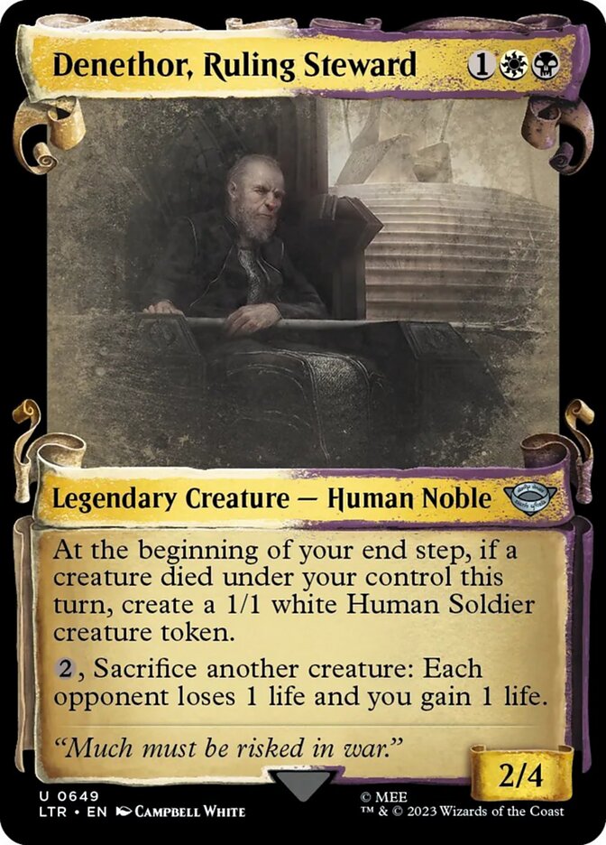 Magic the Gathering Card - Denethor, Ruling Steward - MTG Circle