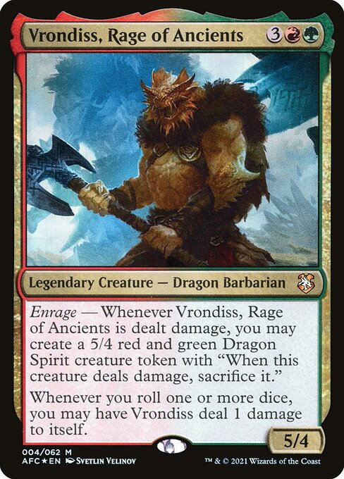 Magic the Gathering Card - Vrondiss, Rage of Ancients - MTG Circle