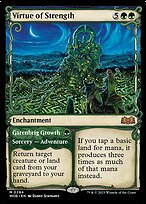 Magic the Gathering Card - Virtue of Strength // Garenbrig Growth - MTG Circle