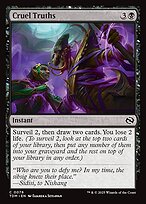 Magic the Gathering Card - Cruel Truths - MTG Circle