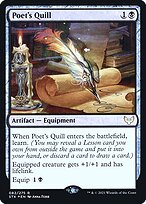 Magic the Gathering Card - Poet's Quill - MTG Circle