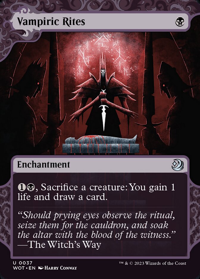 Magic the Gathering Card - Vampiric Rites - MTG Circle