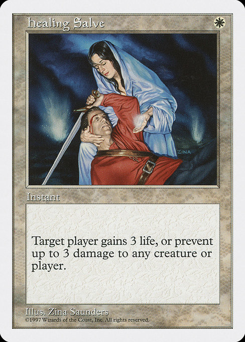 Magic the Gathering Card - Healing Salve - MTG Circle