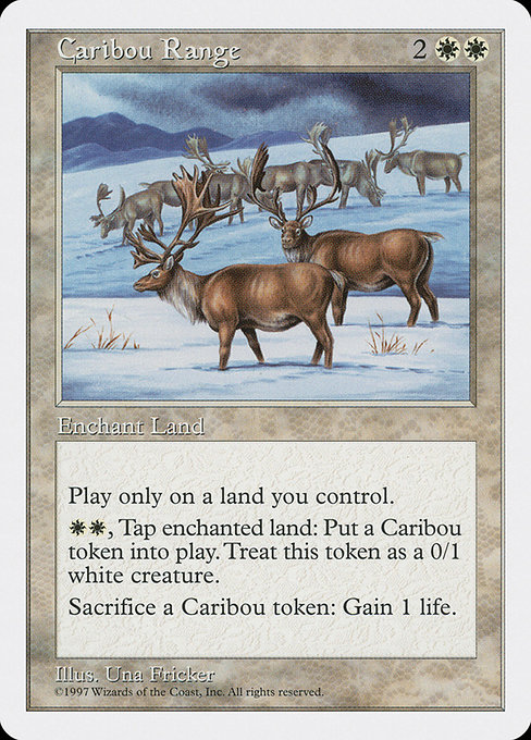 Magic the Gathering Card - Caribou Range - MTG Circle