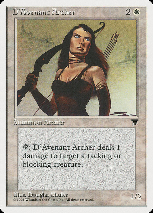 Magic the Gathering Card - D'Avenant Archer - MTG Circle