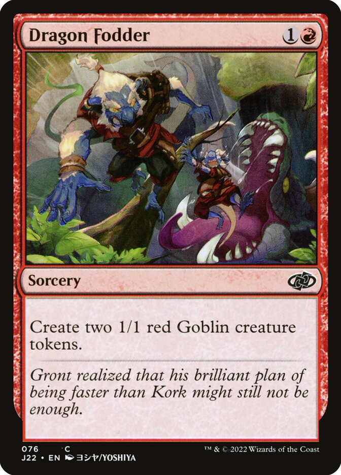 Magic the Gathering Card - Dragon Fodder - MTG Circle