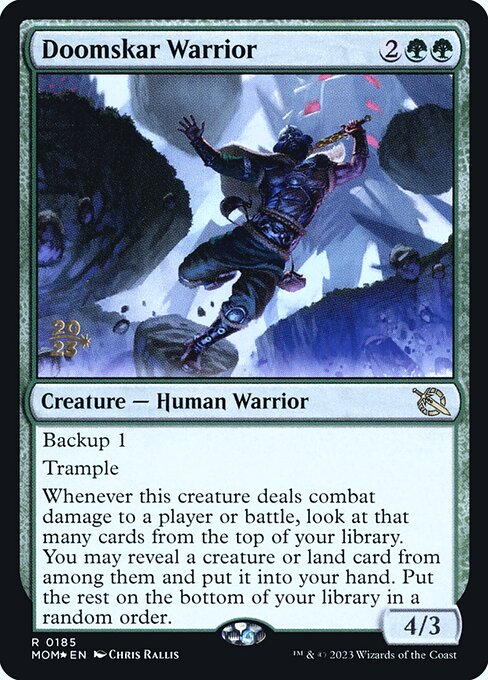 Magic the Gathering Card - Doomskar Warrior - MTG Circle