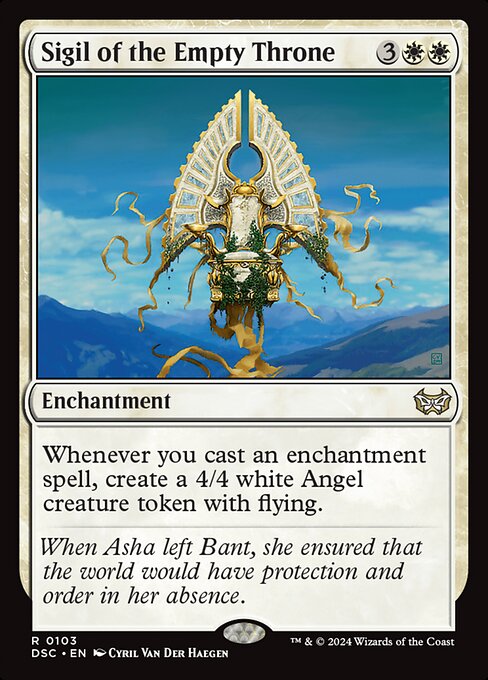 Magic the Gathering Card - Sigil of the Empty Throne - MTG Circle