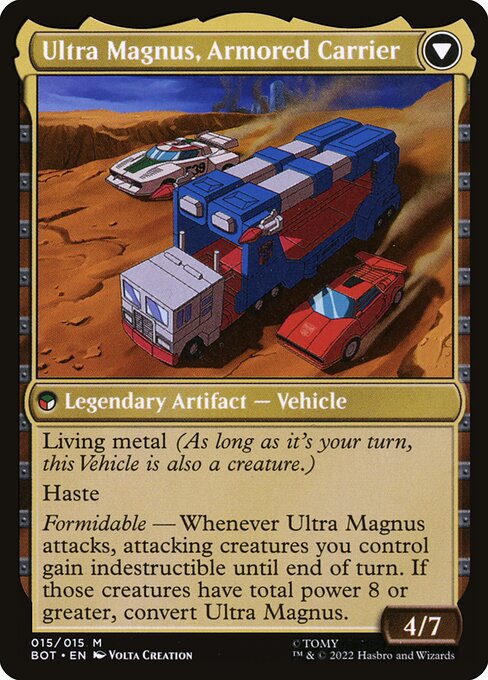 Magic the Gathering Card - Ultra Magnus, Armored Carrier - MTG Circle