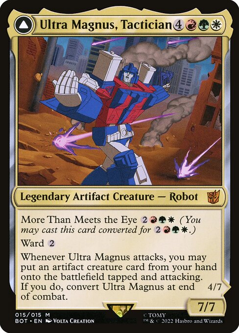 Magic the Gathering Card - Ultra Magnus, Tactician - MTG Circle