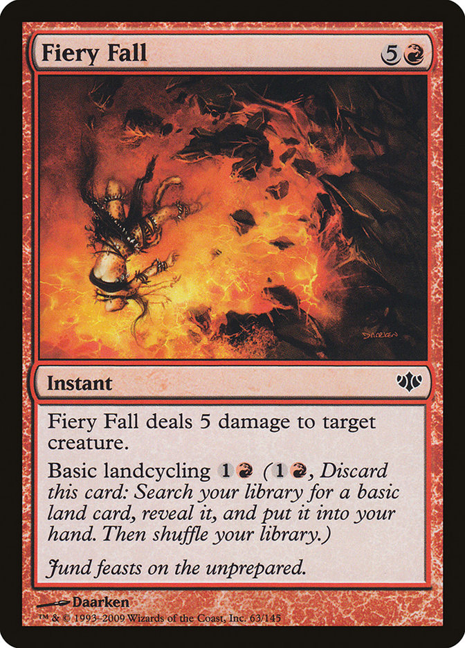 Magic the Gathering Card - Fiery Fall - MTG Circle