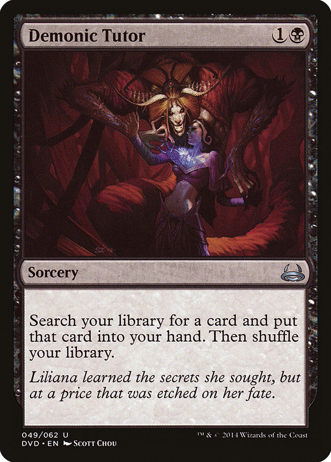 Magic the Gathering Card - Demonic Tutor - MTG Circle