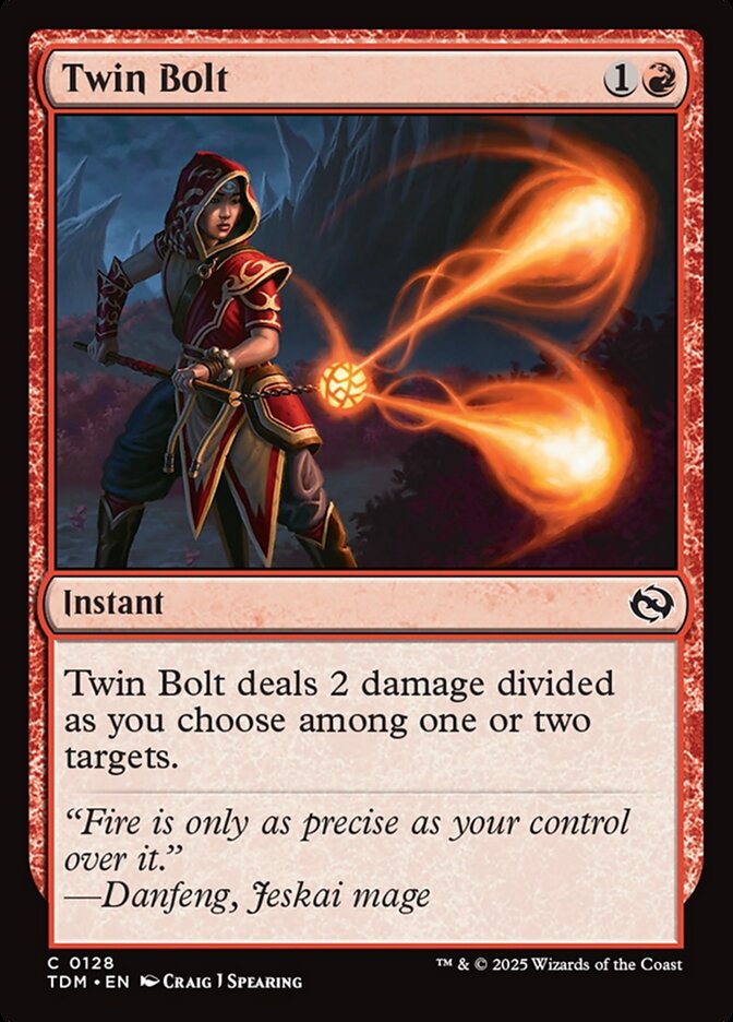 Magic the Gathering Card - Twin Bolt - MTG Circle