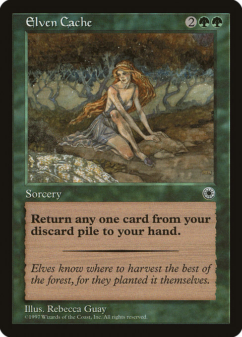 Magic the Gathering Card - Elven Cache - MTG Circle
