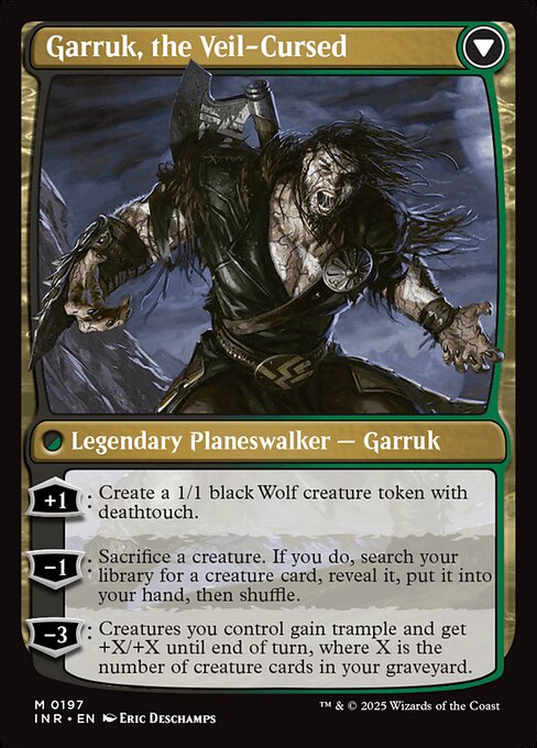 Magic the Gathering Card - Garruk, the Veil-Cursed - MTG Circle