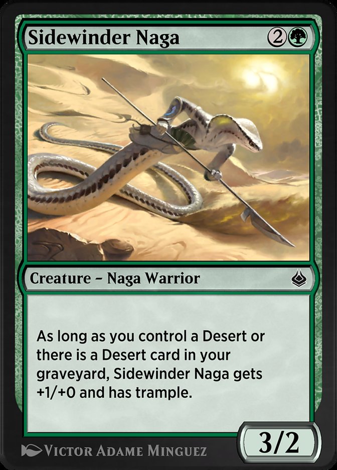 Magic the Gathering Card - Sidewinder Naga - MTG Circle