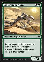 Magic the Gathering Card - Sidewinder Naga - MTG Circle