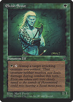 Magic the Gathering Card - Elvish Scout - MTG Circle