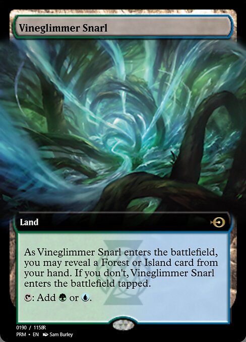 Magic the Gathering Card - Vineglimmer Snarl - MTG Circle