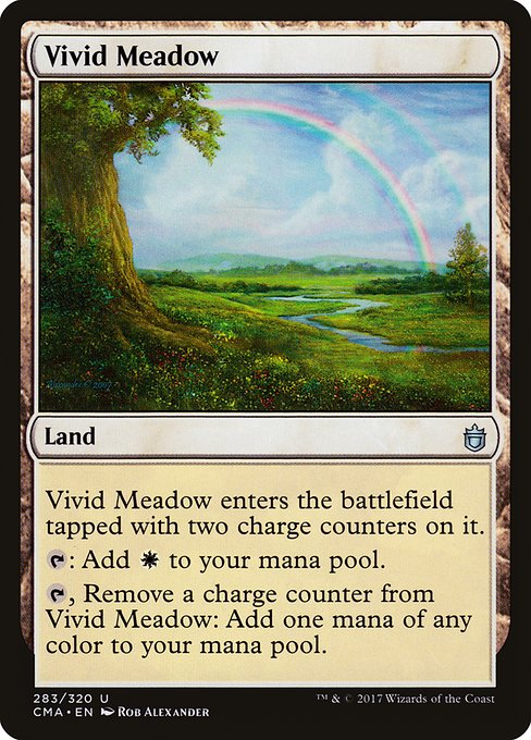 Magic the Gathering Card - Vivid Meadow - MTG Circle
