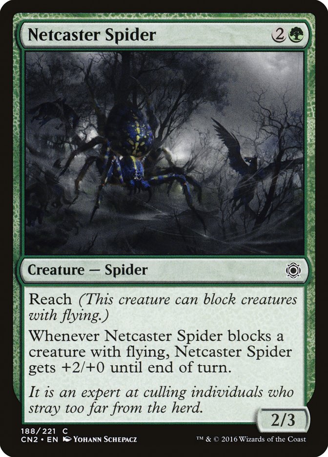 Magic the Gathering Card - Netcaster Spider - MTG Circle