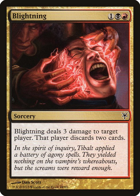 Magic the Gathering Card - Blightning - MTG Circle
