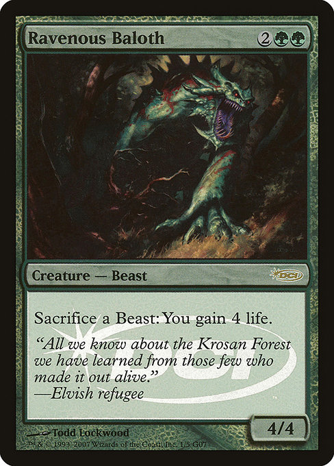 Magic the Gathering Card - Ravenous Baloth - MTG Circle