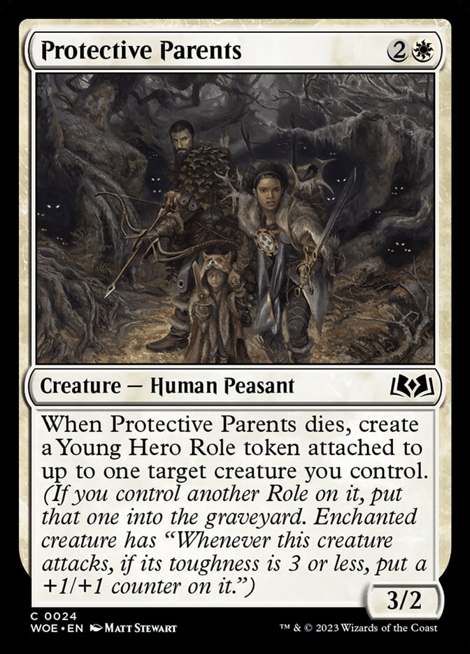 Magic the Gathering Card - Protective Parents - MTG Circle