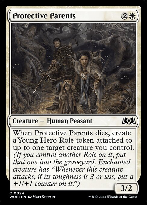 Magic the Gathering Card - Protective Parents - MTG Circle