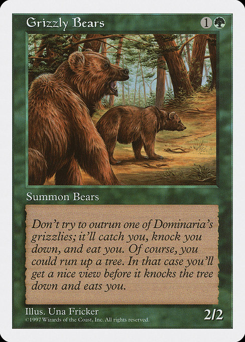 Magic the Gathering Card - Grizzly Bears - MTG Circle