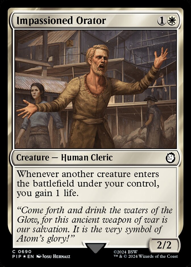 Magic the Gathering Card - Impassioned Orator - MTG Circle