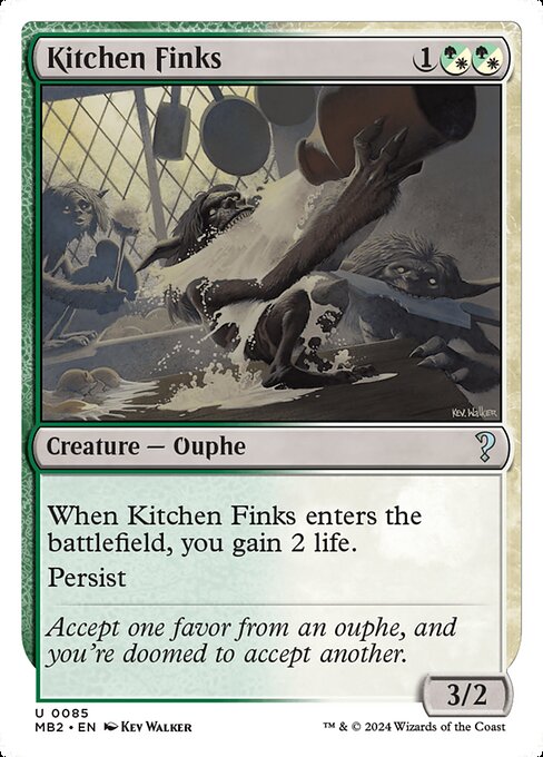 Magic the Gathering Card - Kitchen Finks - MTG Circle