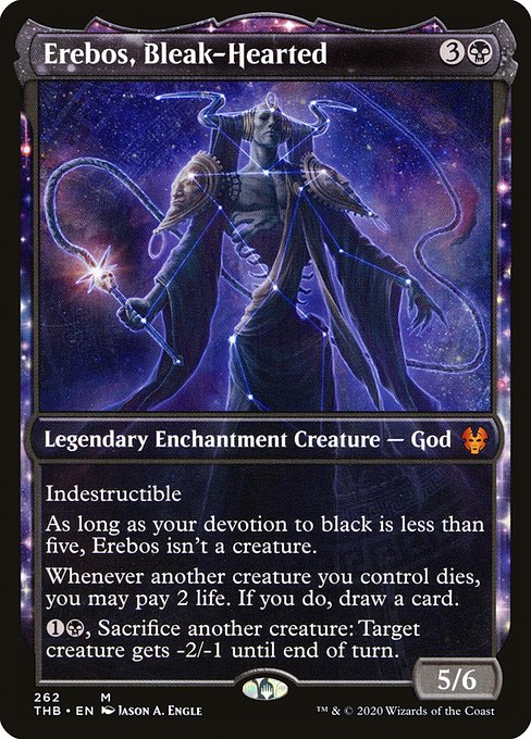 Magic the Gathering Card - Erebos, Bleak-Hearted - MTG Circle
