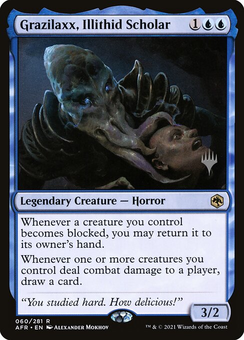 Magic the Gathering Card - Grazilaxx, Illithid Scholar - MTG Circle