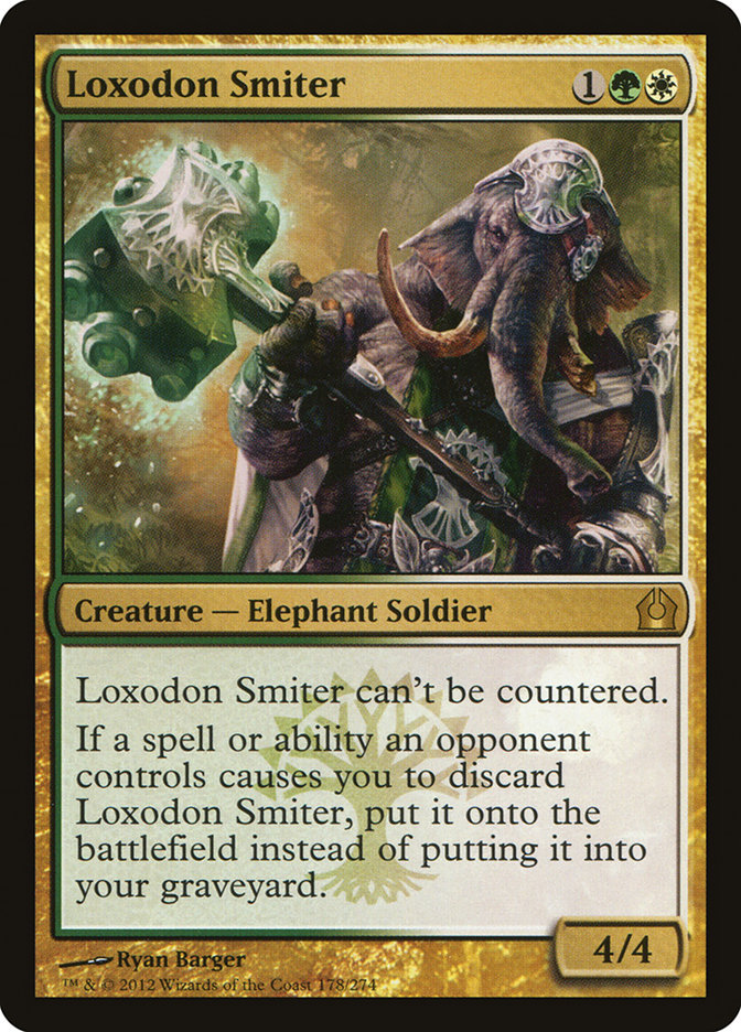 Magic the Gathering Card - Loxodon Smiter - MTG Circle