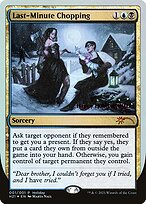 Magic the Gathering Card - Last-Minute Chopping - MTG Circle