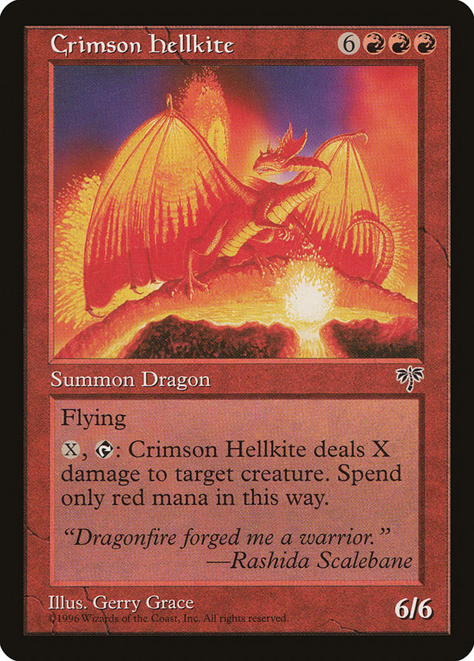 Magic the Gathering Card - Crimson Hellkite - MTG Circle