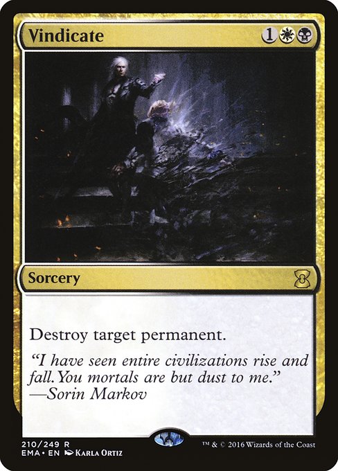 Magic the Gathering Card - Vindicate - MTG Circle