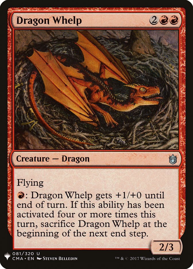 Magic the Gathering Card - Dragon Whelp - MTG Circle
