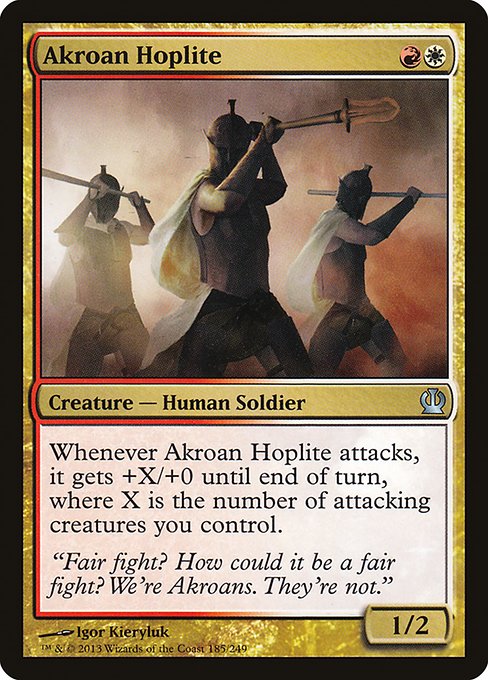 Magic the Gathering Card - Akroan Hoplite - MTG Circle