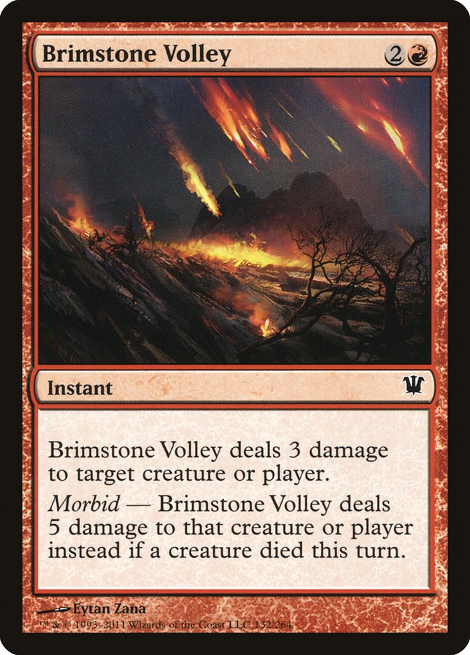 Magic the Gathering Card - Brimstone Volley - MTG Circle