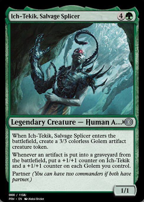 Magic the Gathering Card - Ich-Tekik, Salvage Splicer - MTG Circle
