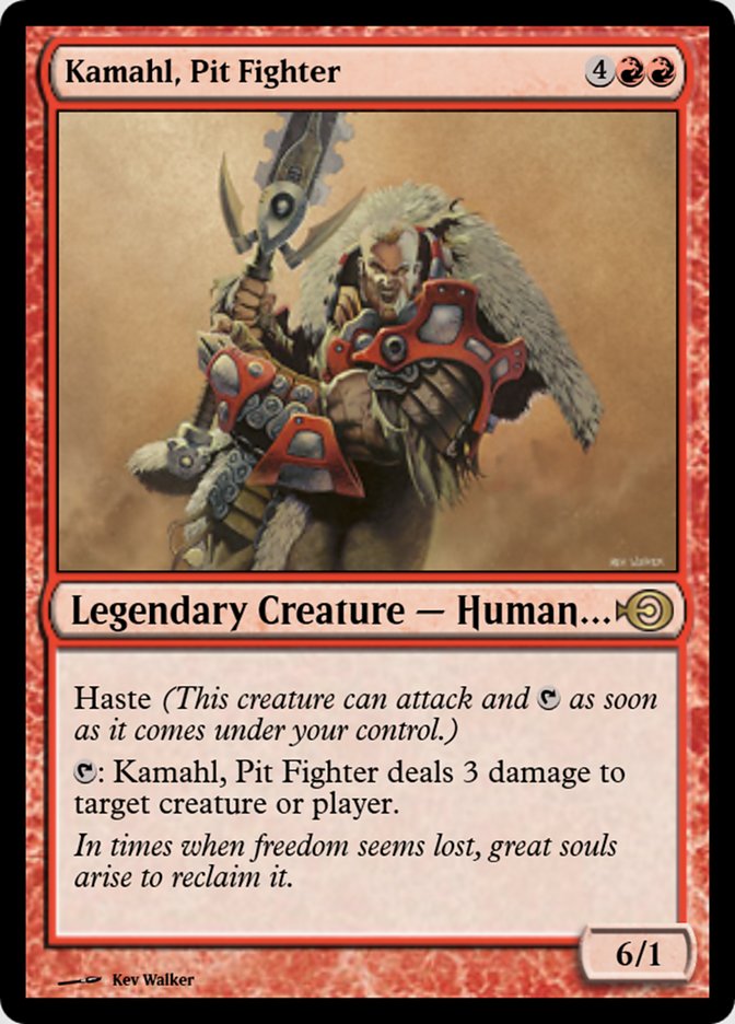 Magic the Gathering Card - Kamahl, Pit Fighter - MTG Circle