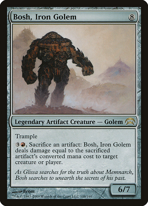 Magic the Gathering Card - Bosh, Iron Golem - MTG Circle