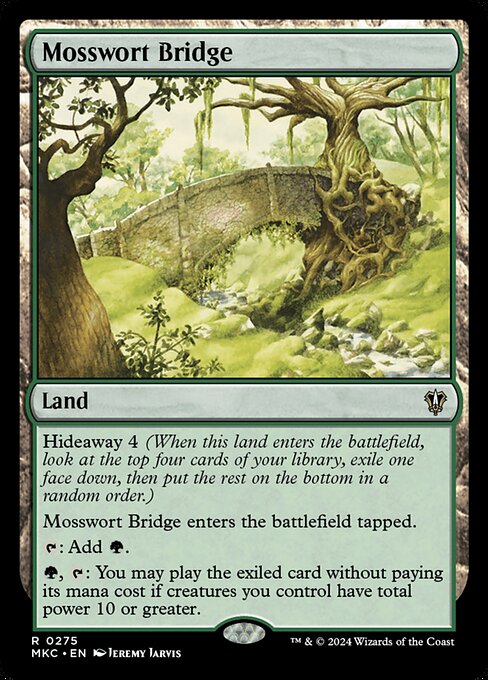 Magic the Gathering Card - Mosswort Bridge - MTG Circle