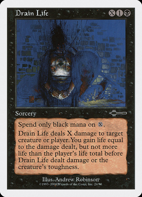 Magic the Gathering Card - Drain Life - MTG Circle