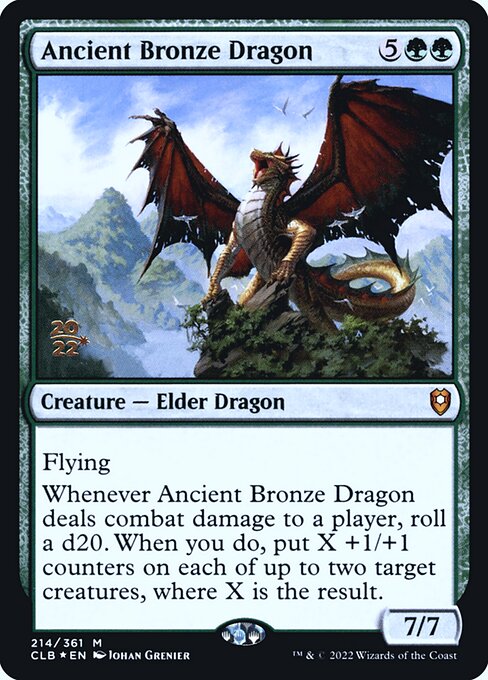 Magic the Gathering Card - Ancient Bronze Dragon - MTG Circle