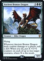 Magic the Gathering Card - Ancient Bronze Dragon - MTG Circle